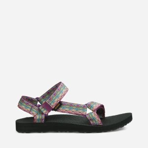 Teva Original Universal Σανδαλια Γυναικεια - βαθυ μωβ Πολύχρωμο